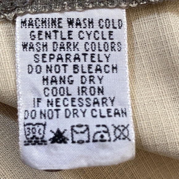 TOMMY BAHAMA Palm Tree Hawaiian Silk Button Up Green Khaki Shirt. Size L - Picture 12 of 15